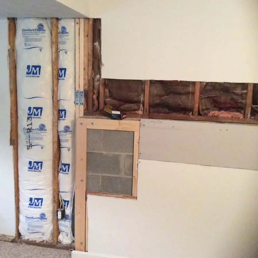Wall insulation replacement during Structural Drying in Mount Lebanon